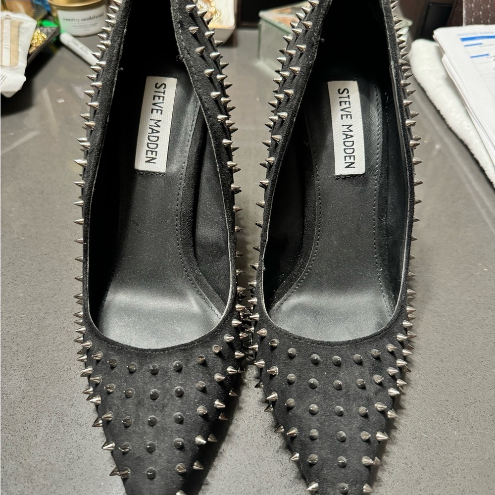 Once worn size 7.5 Steve Madden Heels with studs